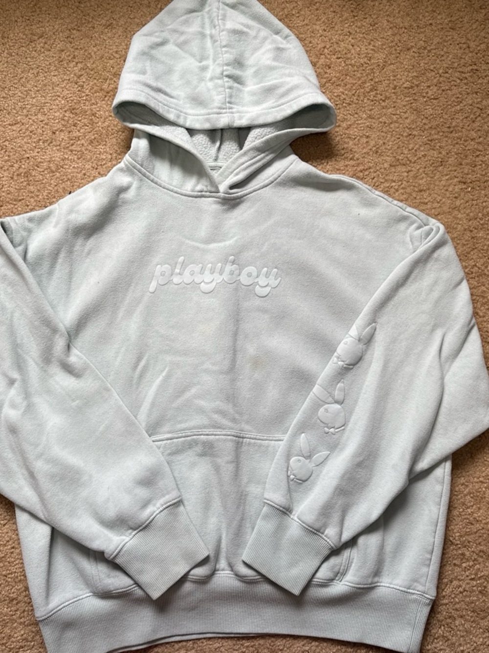 PLAYBOY pastel blue hoodie